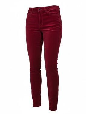 Articles of Society Red Velvet Skinny Jeans Women’s Soft Stretch NWT